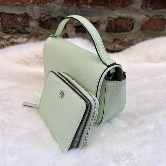 NEW Tory Burch Emerson Top Handle Saffiano Leather Crossbody Bag & Wallet Set - Picture 5 of 12